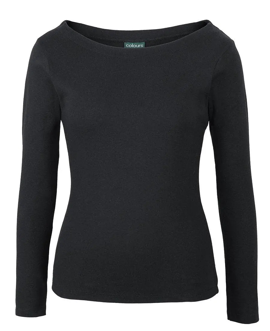 C Of C  Ladies L/S Boat Neck Tee 1BTL Jb's Wear